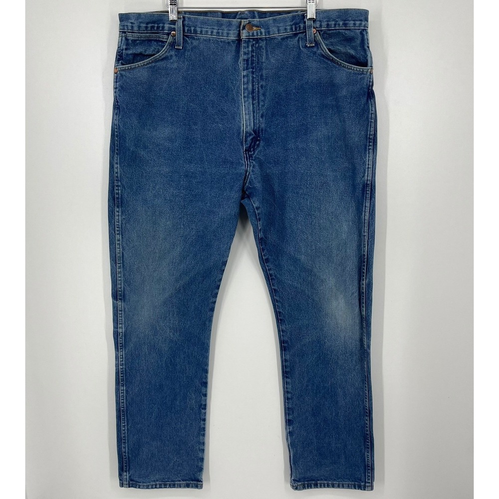 Wrangler Cowboy Cut Mens Jeans 42x34 Medium Wash Denim 13MWZPW